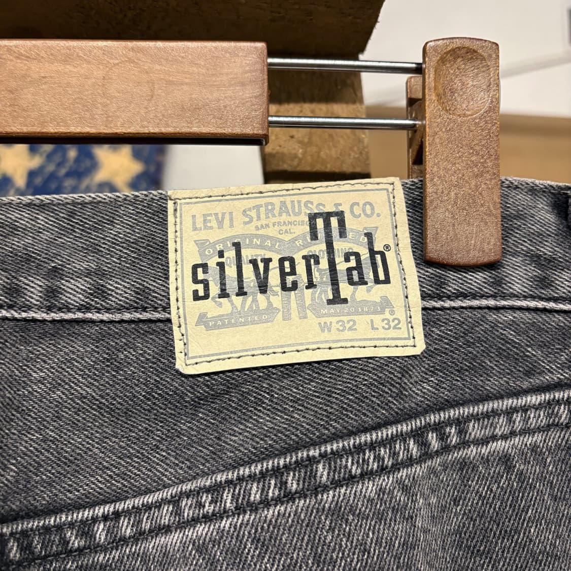 00s 리바이스 실버탭 루즈핏 흑청 보더데님팬츠 N187 상품이미지6