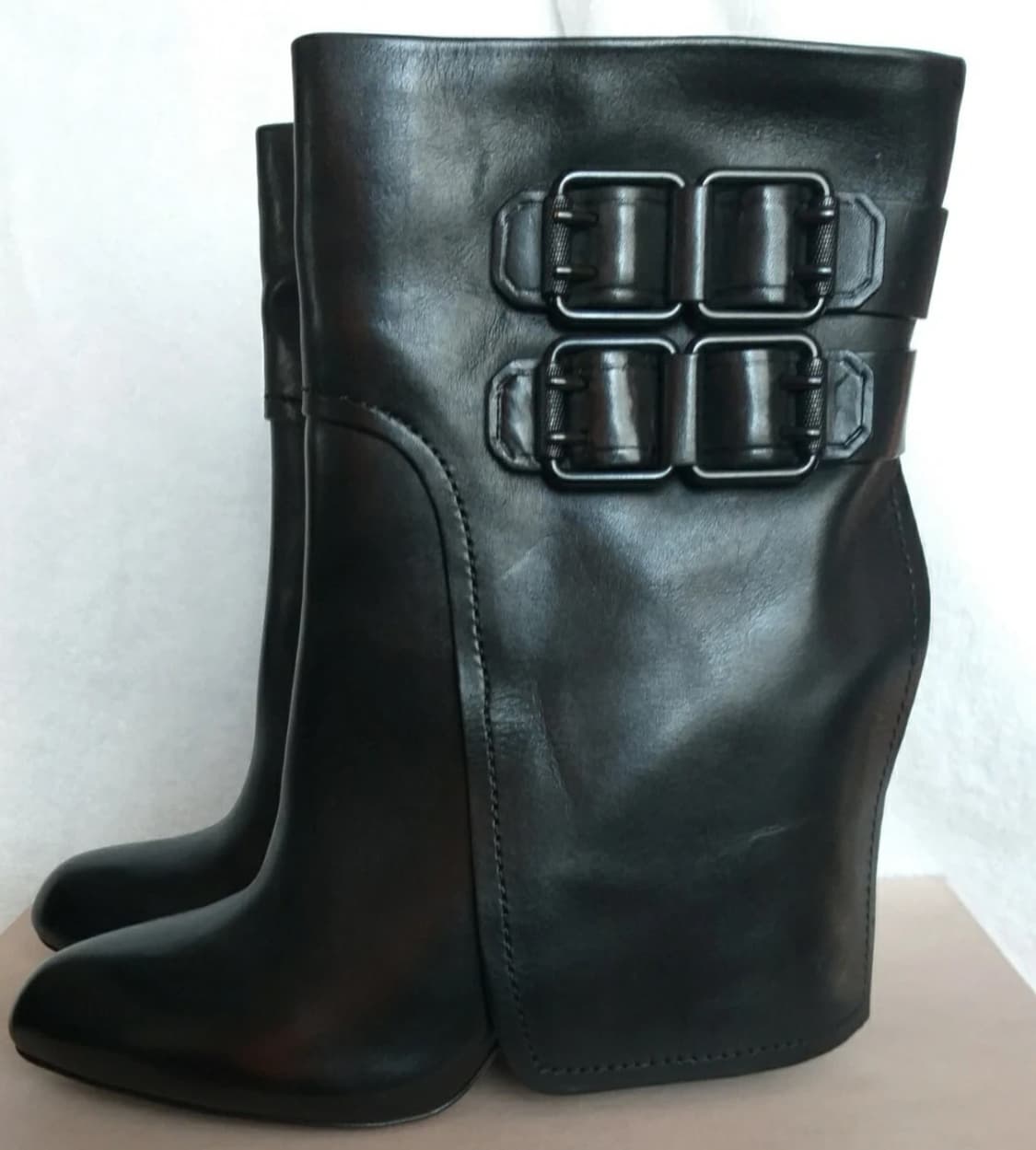 Vera Wang 베라왕 레더 앵클 부츠 250 새상품 상품이미지2