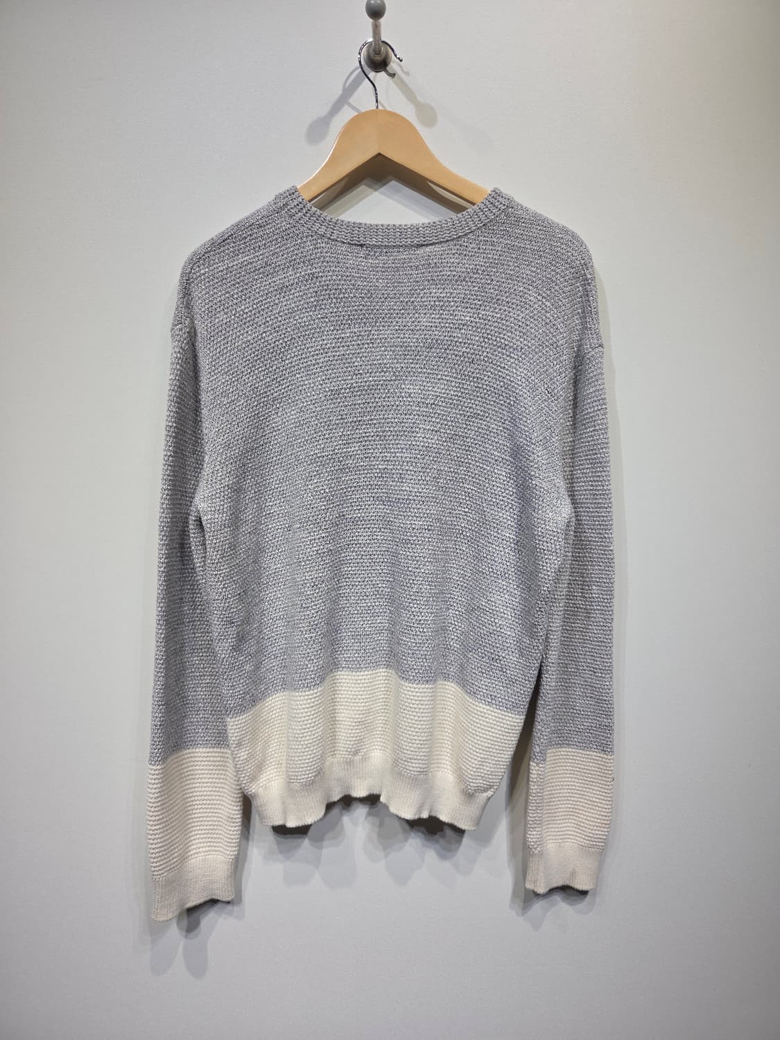 SYSTEM 시스템 투톤 배색 텍스처 코튼 니트 상품이미지6