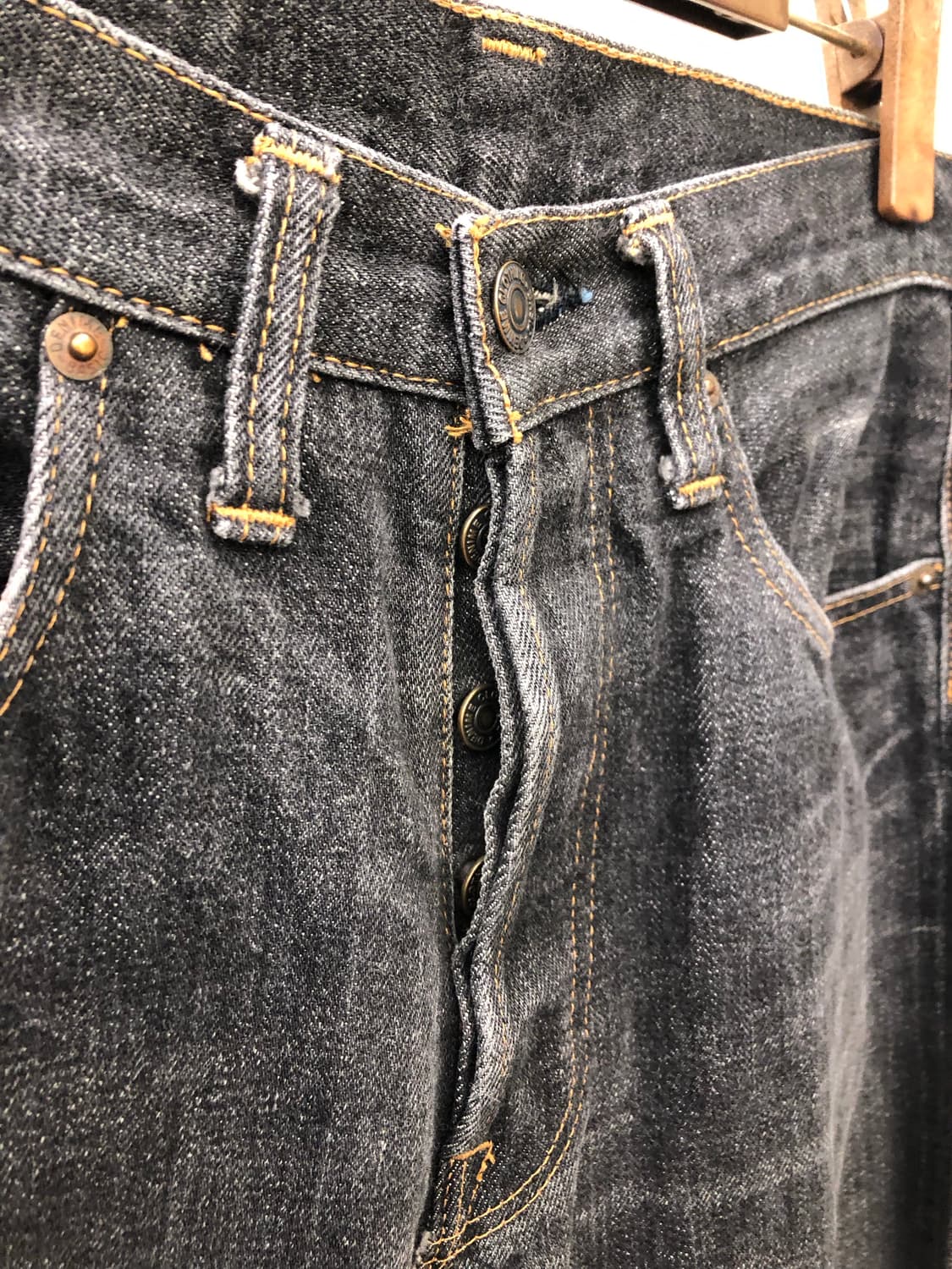 드님 흑청 데님 팬츠 상품이미지3