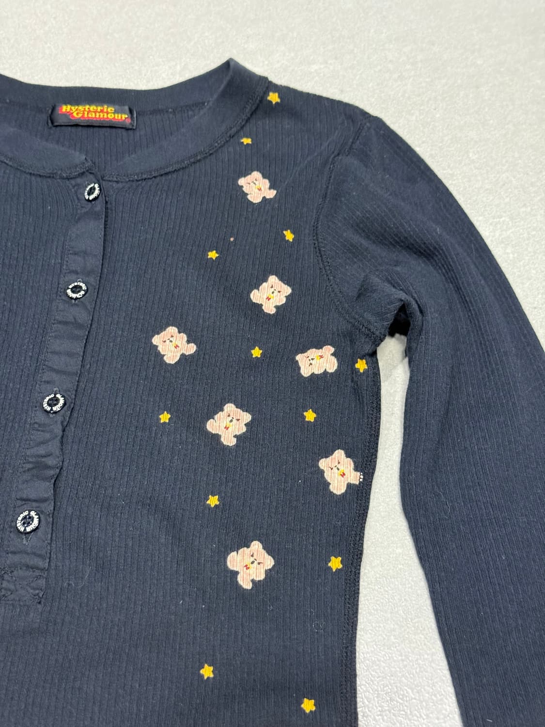 히스테릭 글래머 아카이브 퍽베어와 무수한 별들 니트 스웨터 상품이미지2