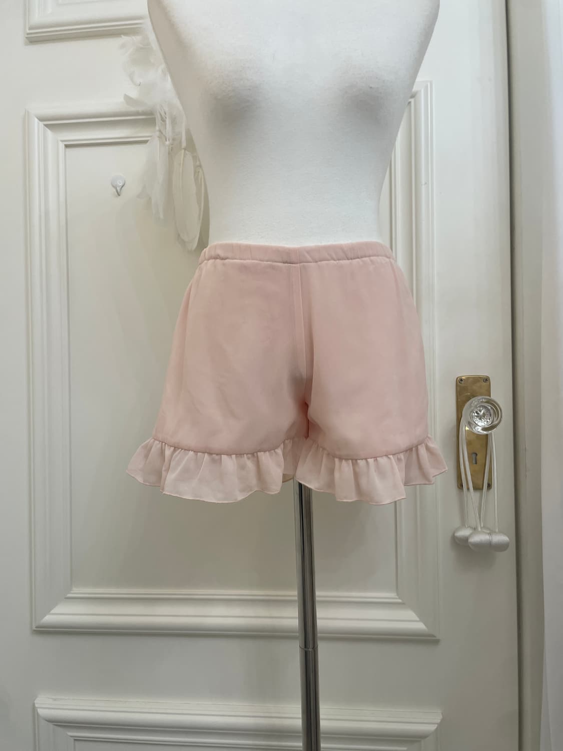 coral ruffle point banding mini pants 상품이미지4
