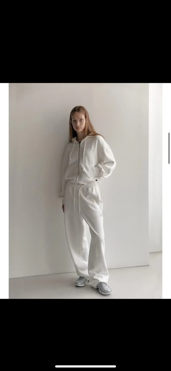 로우클래식 집업 후디 화이트 S 사이즈 새상품 LC233 상품이미지3