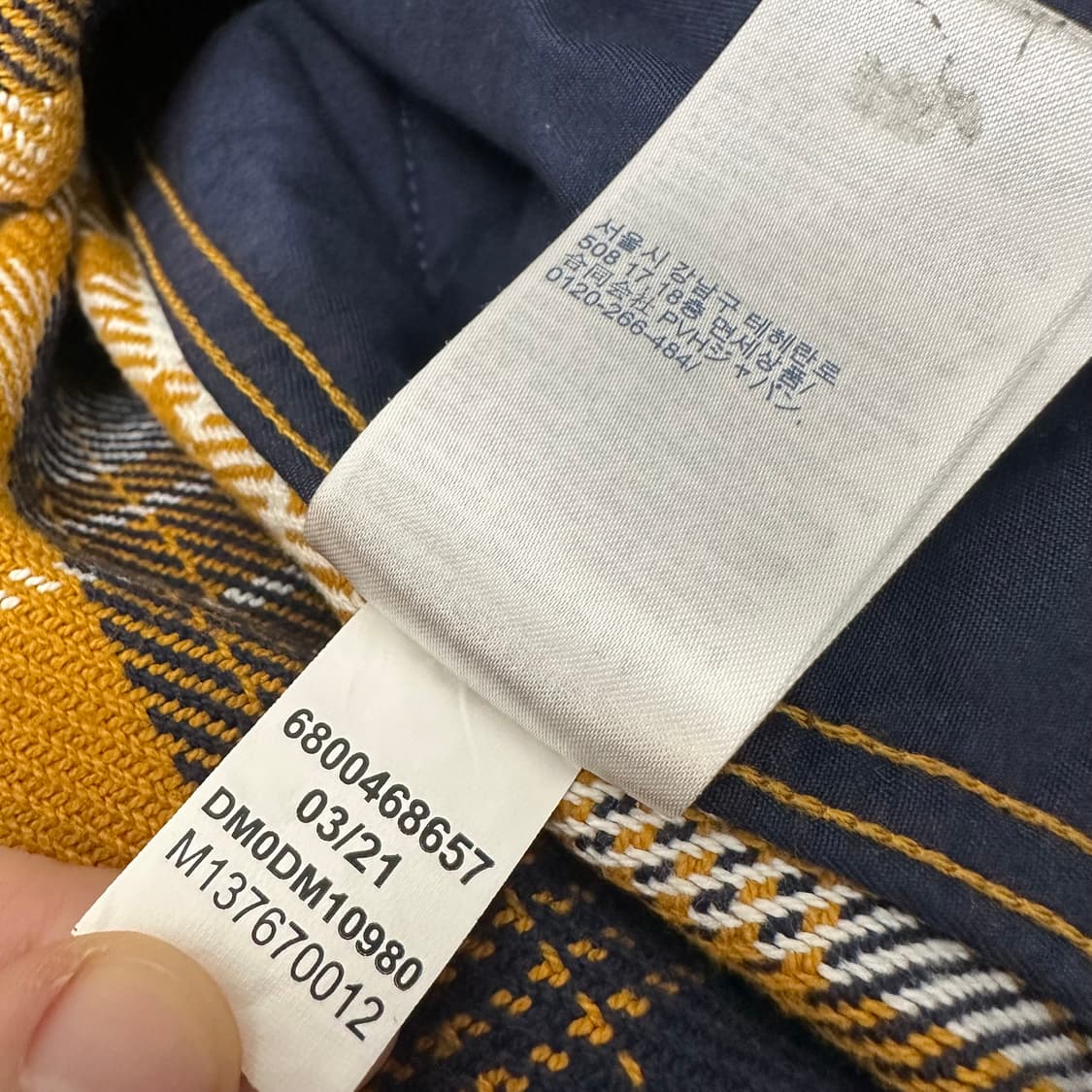 TOMMY JEANS 타미진스 체크 자켓 M 상품이미지9