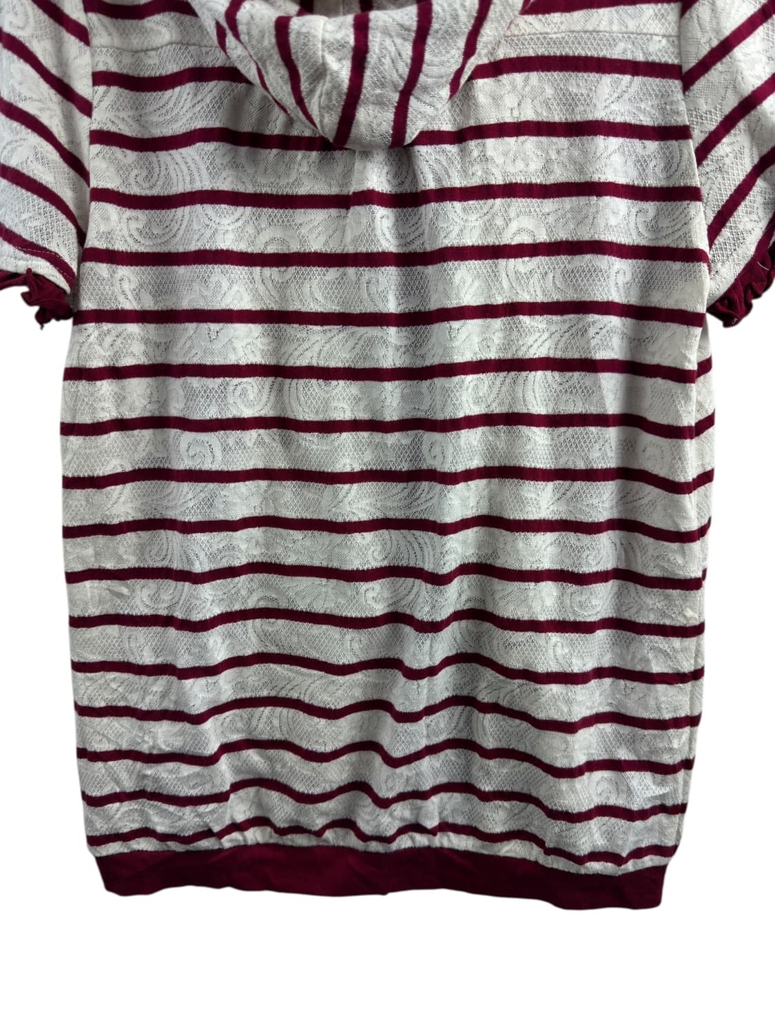 엑시즈팜 레드 스트라이프 레드 후드집업1558 상품이미지5