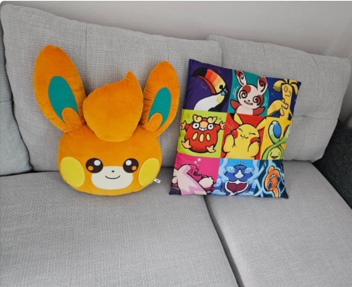 일본 반프레스토 포켓몬스터 빠모 페이스 인형 쿠션 44cm 상품이미지5