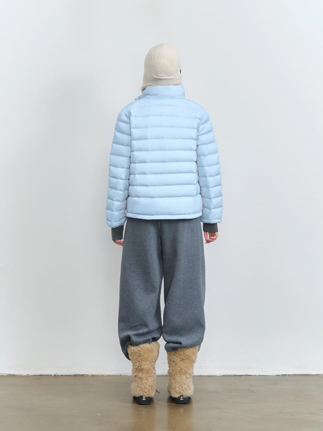 Kiki White 스카이블루 패딩 상품이미지5