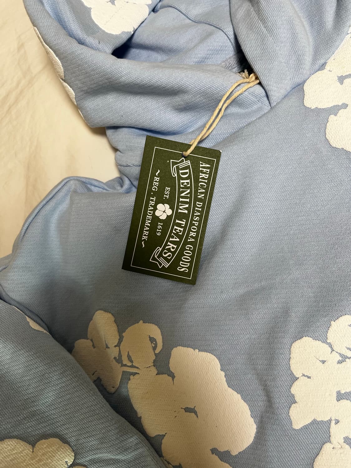 데님티어스 하늘색 후드티 상품이미지8