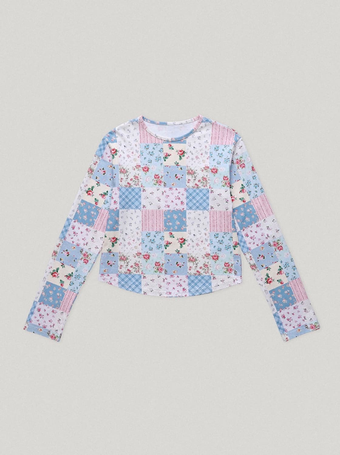 스무스무드 플로럴 패치워크 티셔츠 상품이미지5