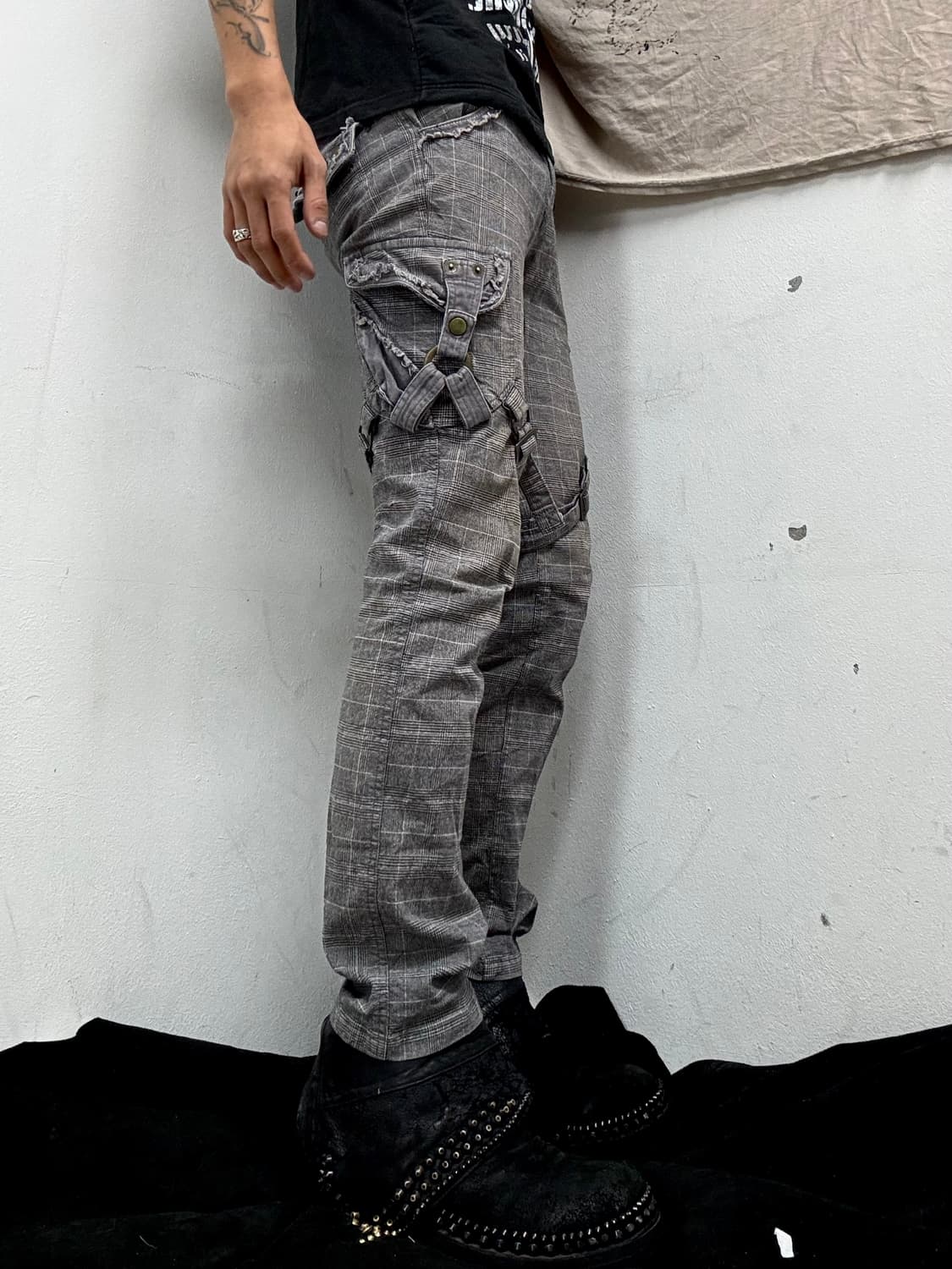 [apestein]00’s Check Bondage Detail Pant 상품이미지3