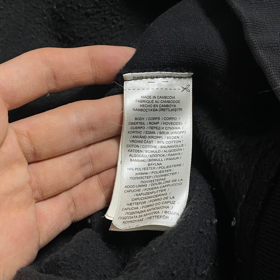 폴로 래드포니 후드집업 블랙 L 상품이미지6