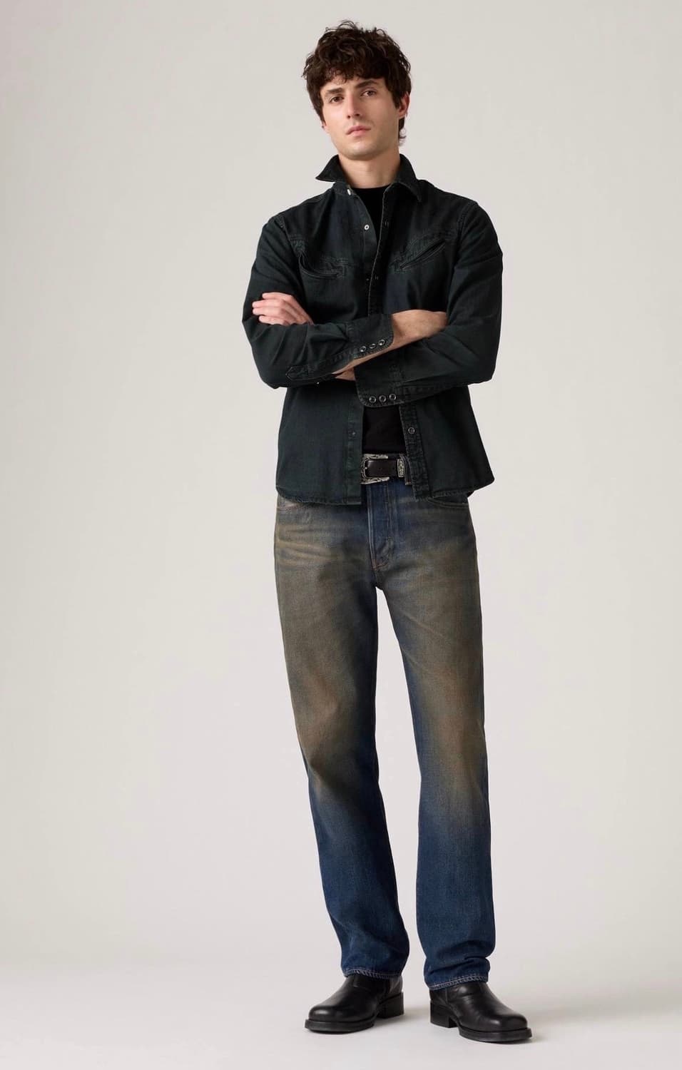 리바이스 501 녹워싱 프리미엄 rrl 기빈스느낌 34/30 상품이미지1