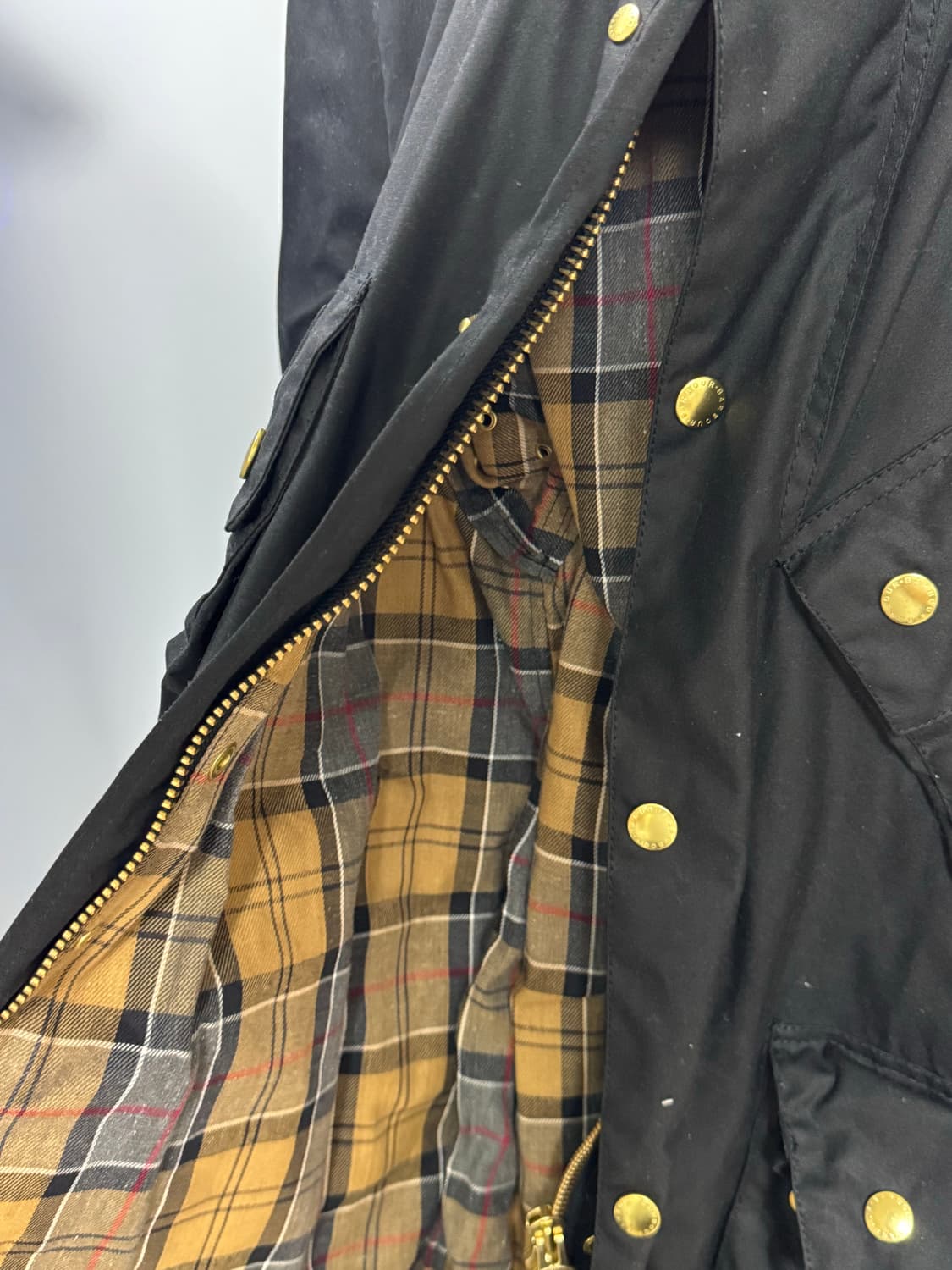 바버 인터내서널 a7 오리지널 왁스 자켓 블랙 40 새상품 판매합니다 상품이미지4