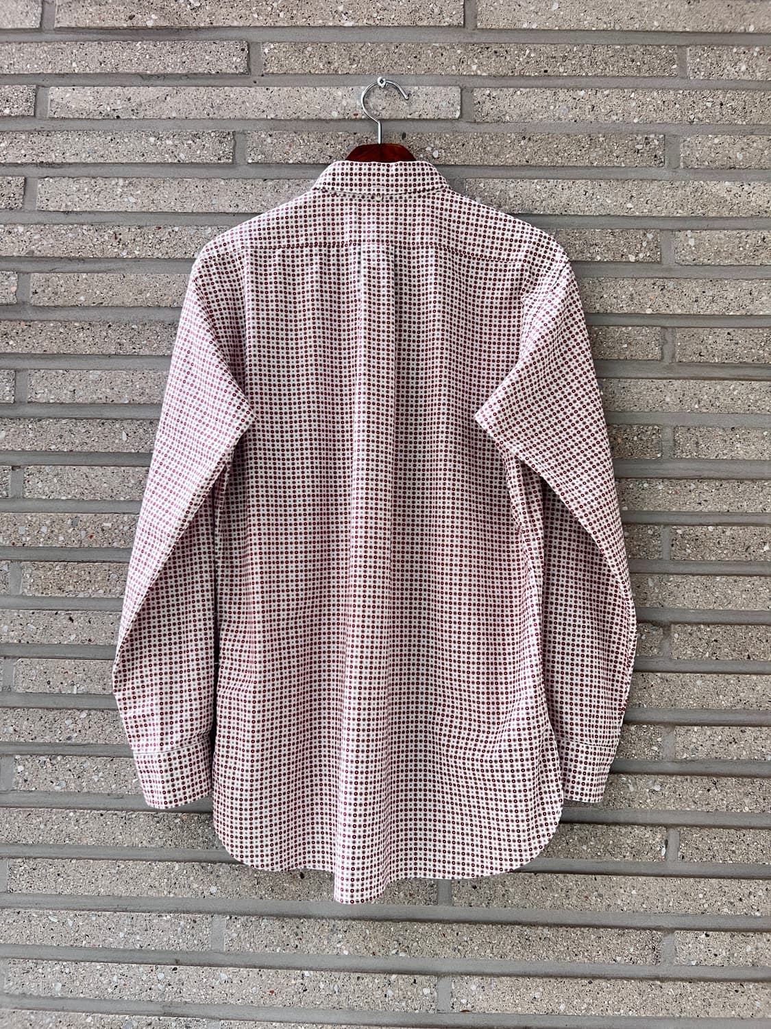 [M]BEAMS PLUS 빔즈 플러스 재팬메이드 레드 도트 패턴 셔츠 상품이미지5