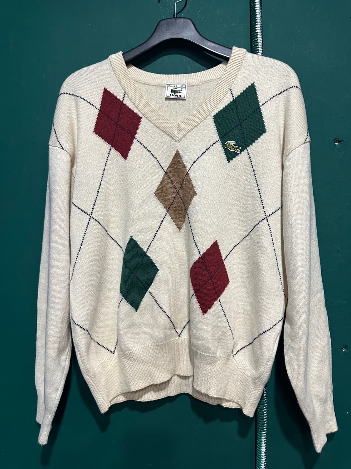 라코스테 아가일니트 100사이즈 상품이미지1