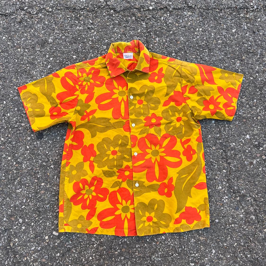 90s 빈티지한 Surf Line Hawaii 하와이안 셔츠입니다 상품이미지1