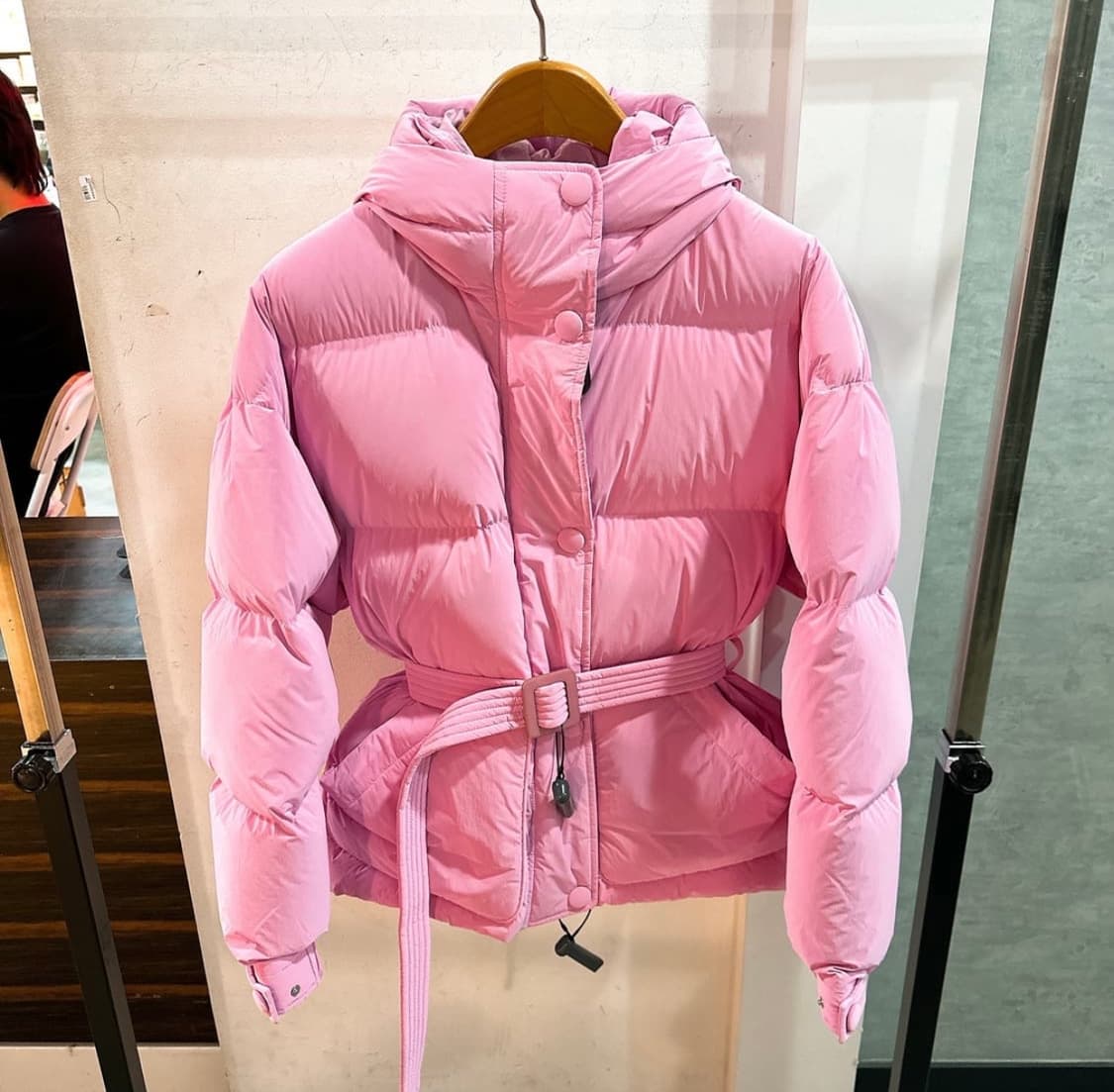 (정품/새상품) 옌키옌키 여성 파우더 핑크 미쉐린 구스다운 패딩 점퍼 상품이미지1