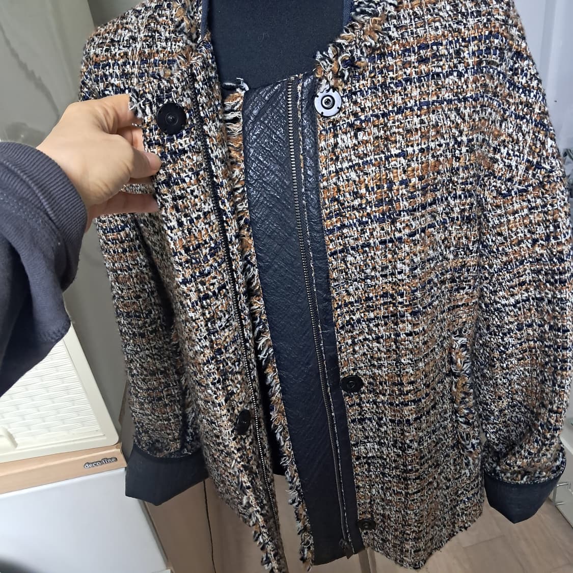 모그 MOGG 트위드 자켓 55~66 상품이미지4