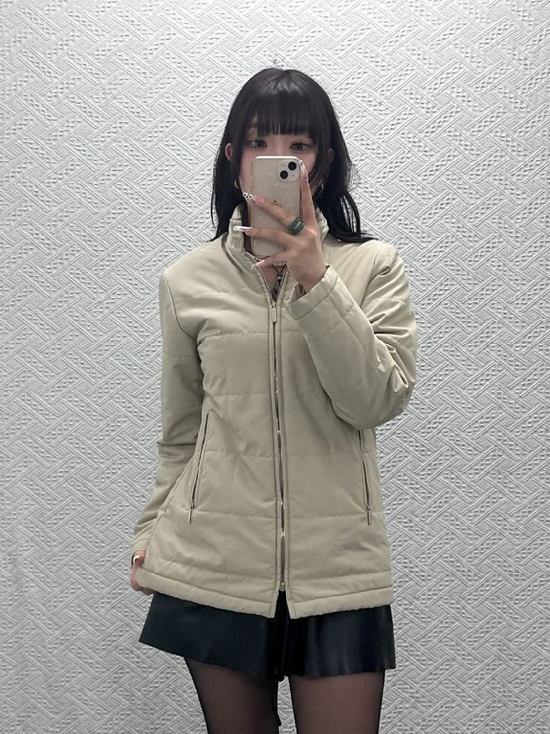 버버리 빈티지 모던 캐주얼 퀄팅 울 경량 자켓 95 C11141 상품이미지1