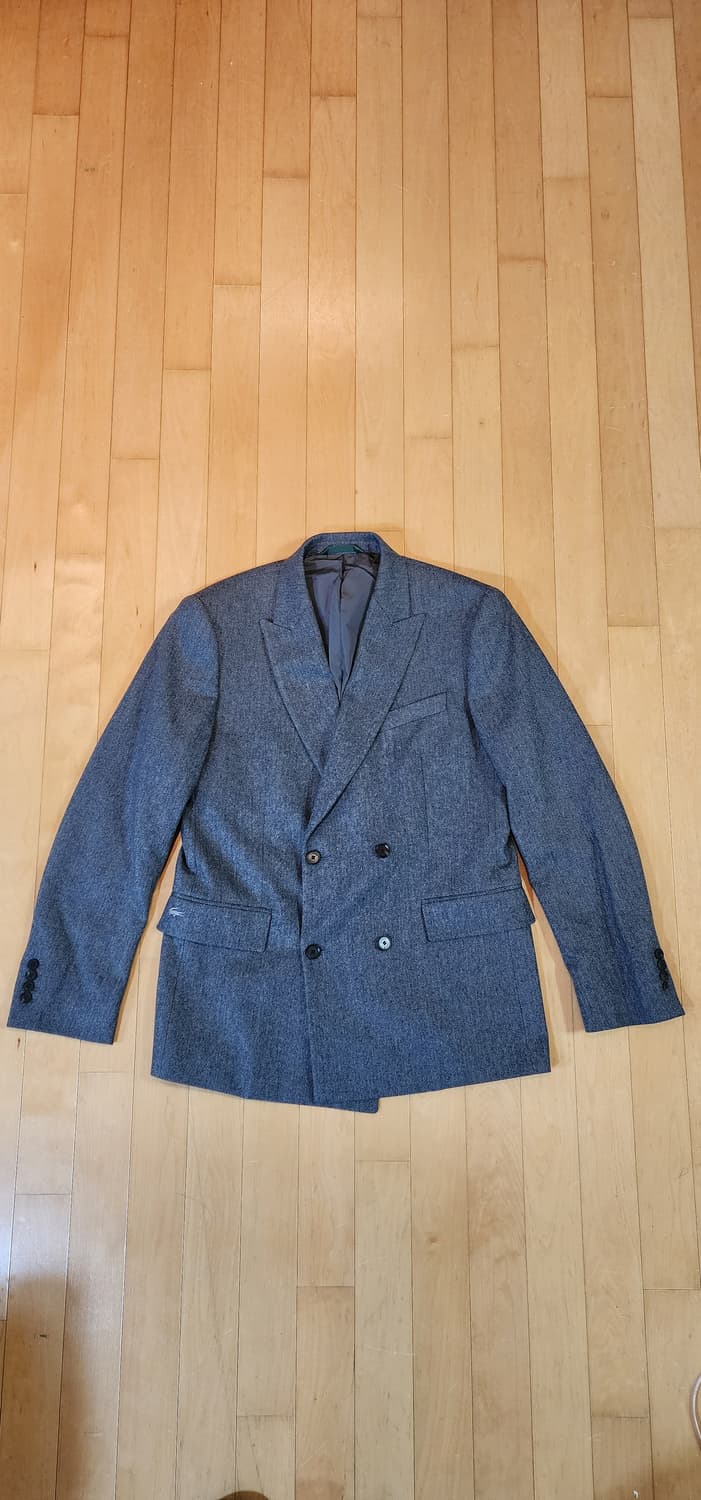 라코스테 헤링본 더블 모직자켓 L 상품이미지4