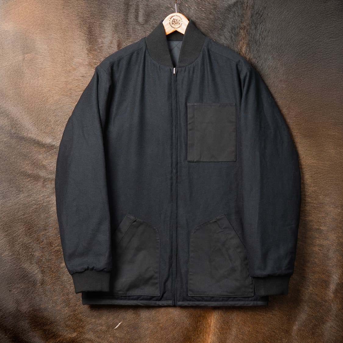 [105] ORVIS 오비스 리버시블 울 퀼팅자켓 네이비 MO-2513  상품이미지1