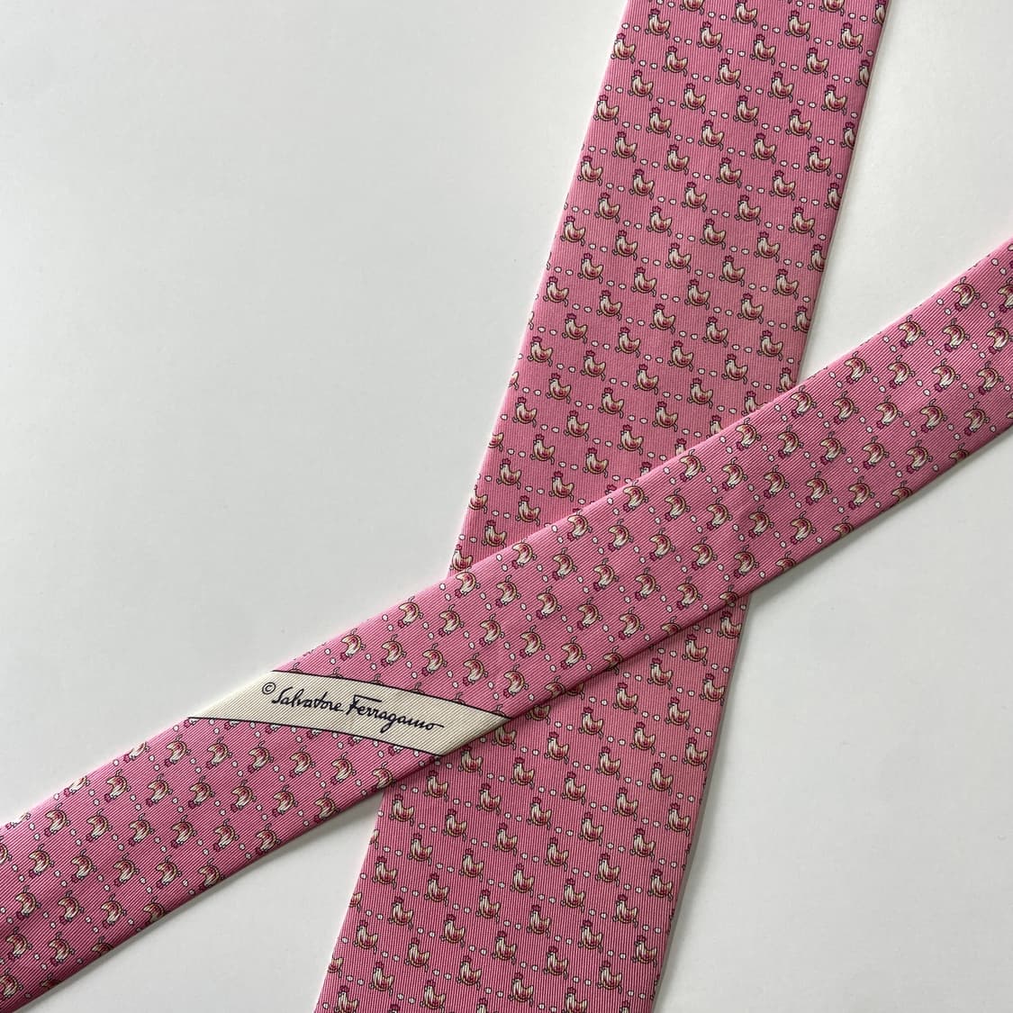 페레가모(Ferragamo) 명품 정품 넥타이 8.1cm 상품이미지7