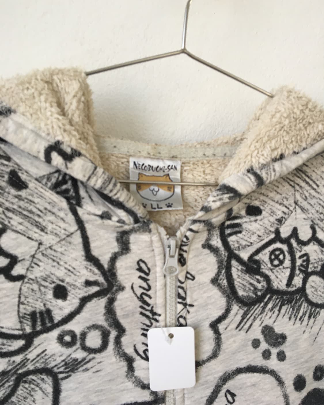 Cat pattern hood zip up 상품이미지3