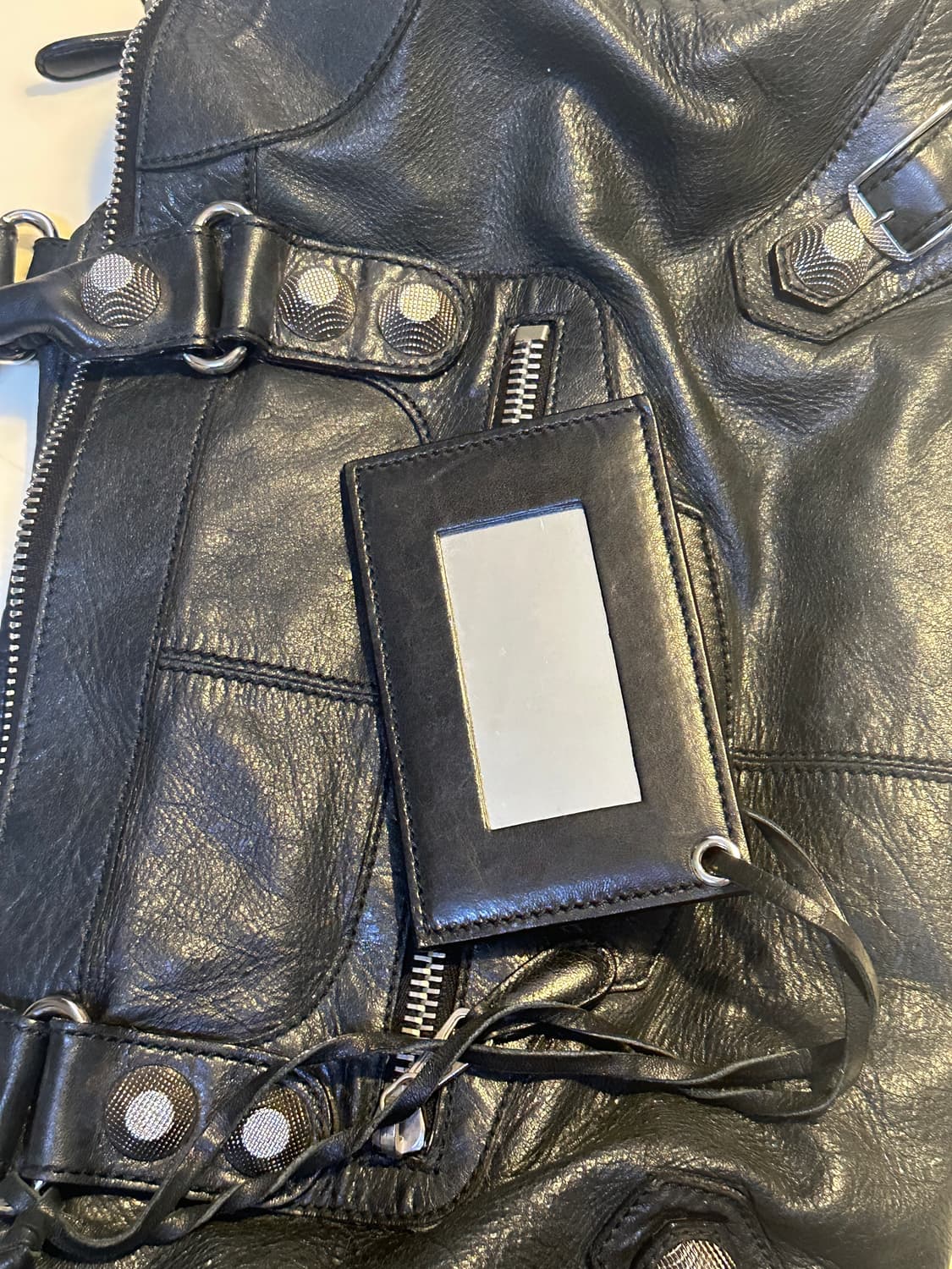 발렌시아가 모터백 라지 블랙 상품이미지7