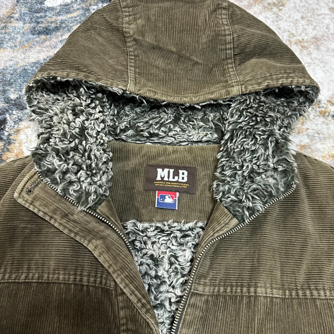 MLB 코듀로이 후드 재킷 상품이미지4