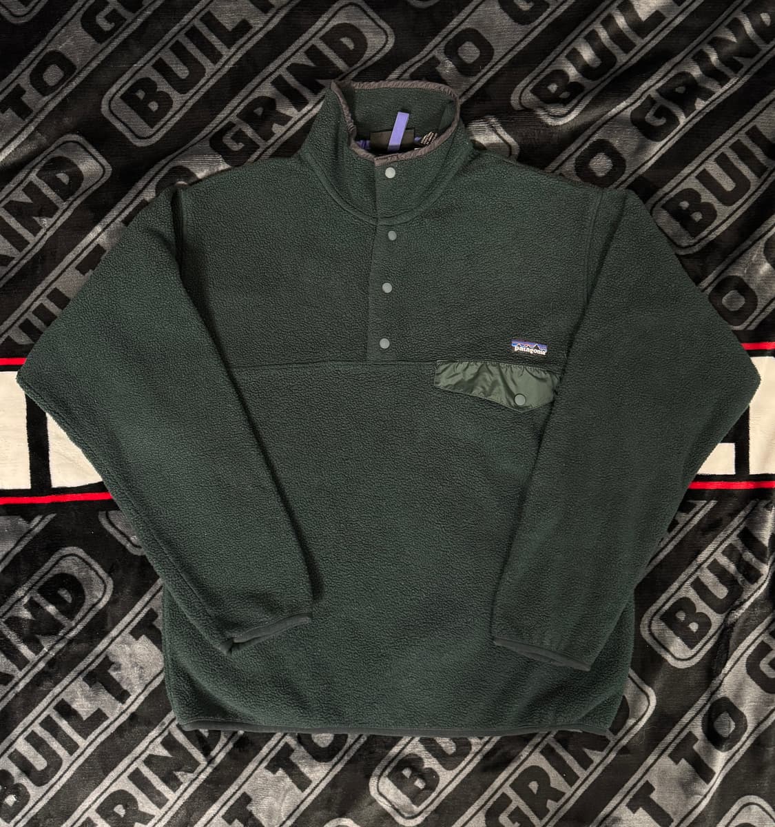 파타고니아 신칠라 스냅 티 풀 오버 다크 그린 메이드 인 자메이카 상품이미지1