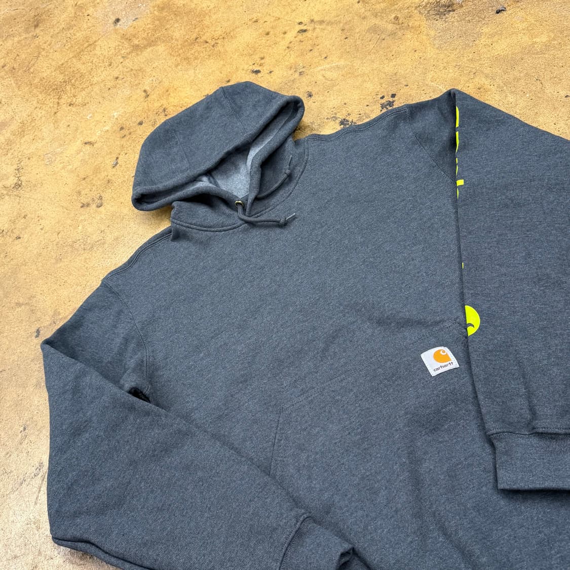 [정품/S] 칼하트 슬리브 로고 후드티 b19 상품이미지1