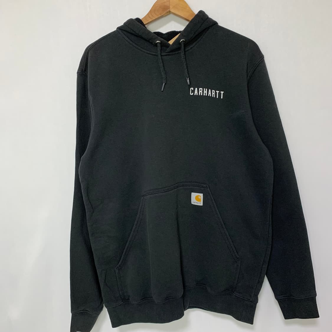 칼하트 빈티지 기모 블랙 차콜 후드티 M 남녀공용 상품이미지2