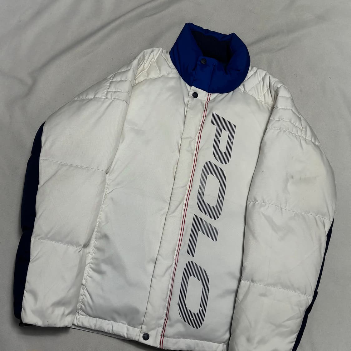 100 폴로 90‘s 레이싱 구스다운 패딩 상품이미지1