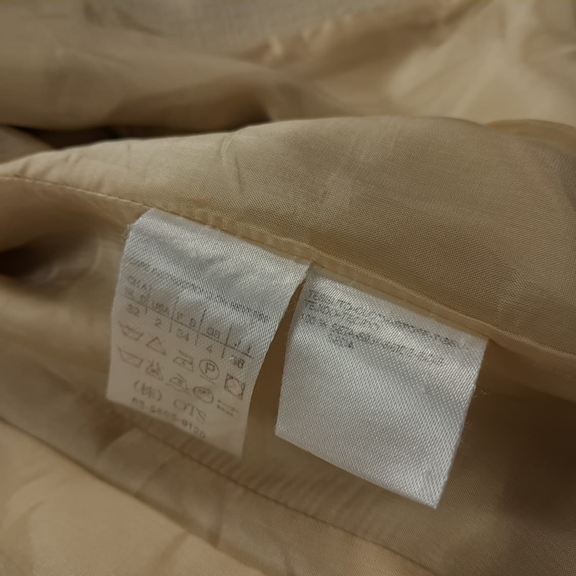 CK389 S 막스마라 90s 이태리판 실크 베이지 스티치 자켓 상품이미지7