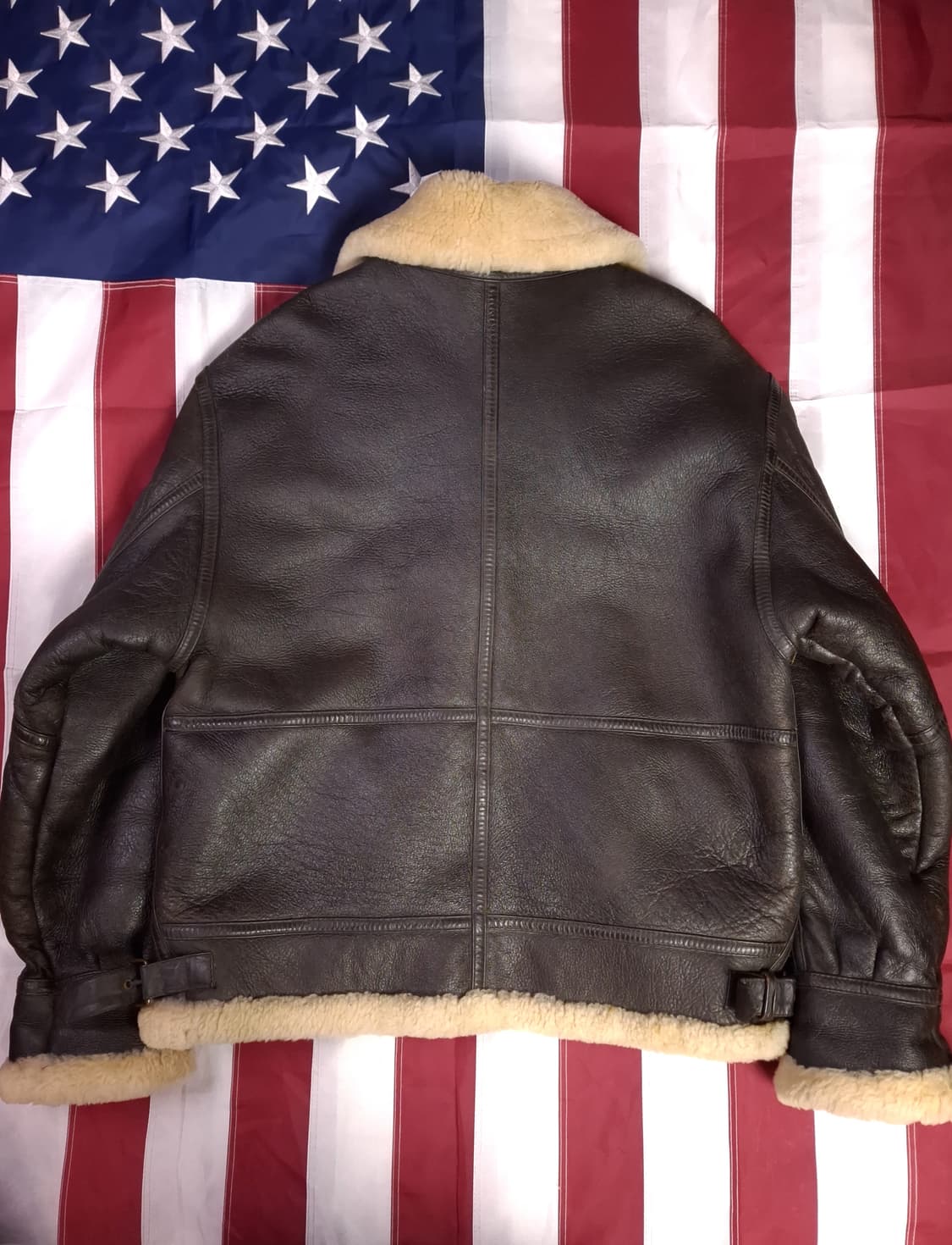 미공군 B-3 TYPE 리얼레더 항공 폭격기 무스탕 상품이미지9