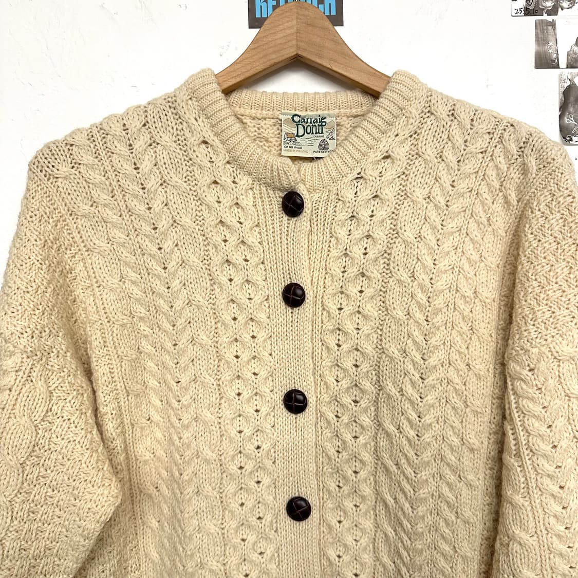 아란 케이블 니트 가디건 상품이미지2