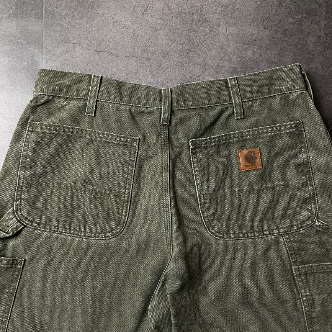 CARHARTT 칼하트 빈티지 카키 카펜터 쇼츠 상품이미지8