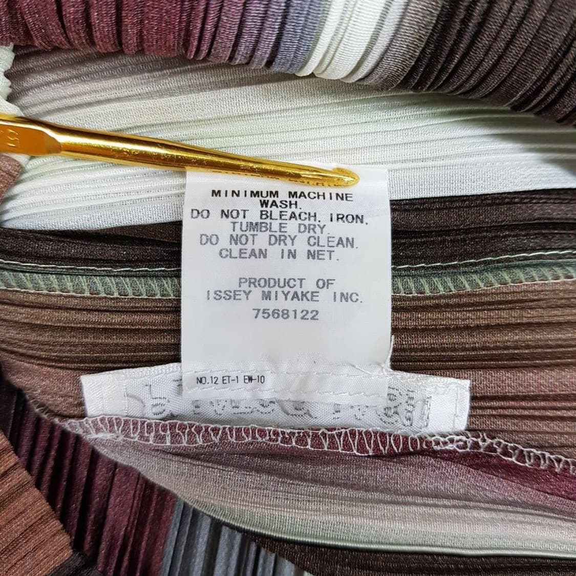 이세이미야케 멀티 플리츠 스트라이프 블라우스 3사이즈 상품이미지6