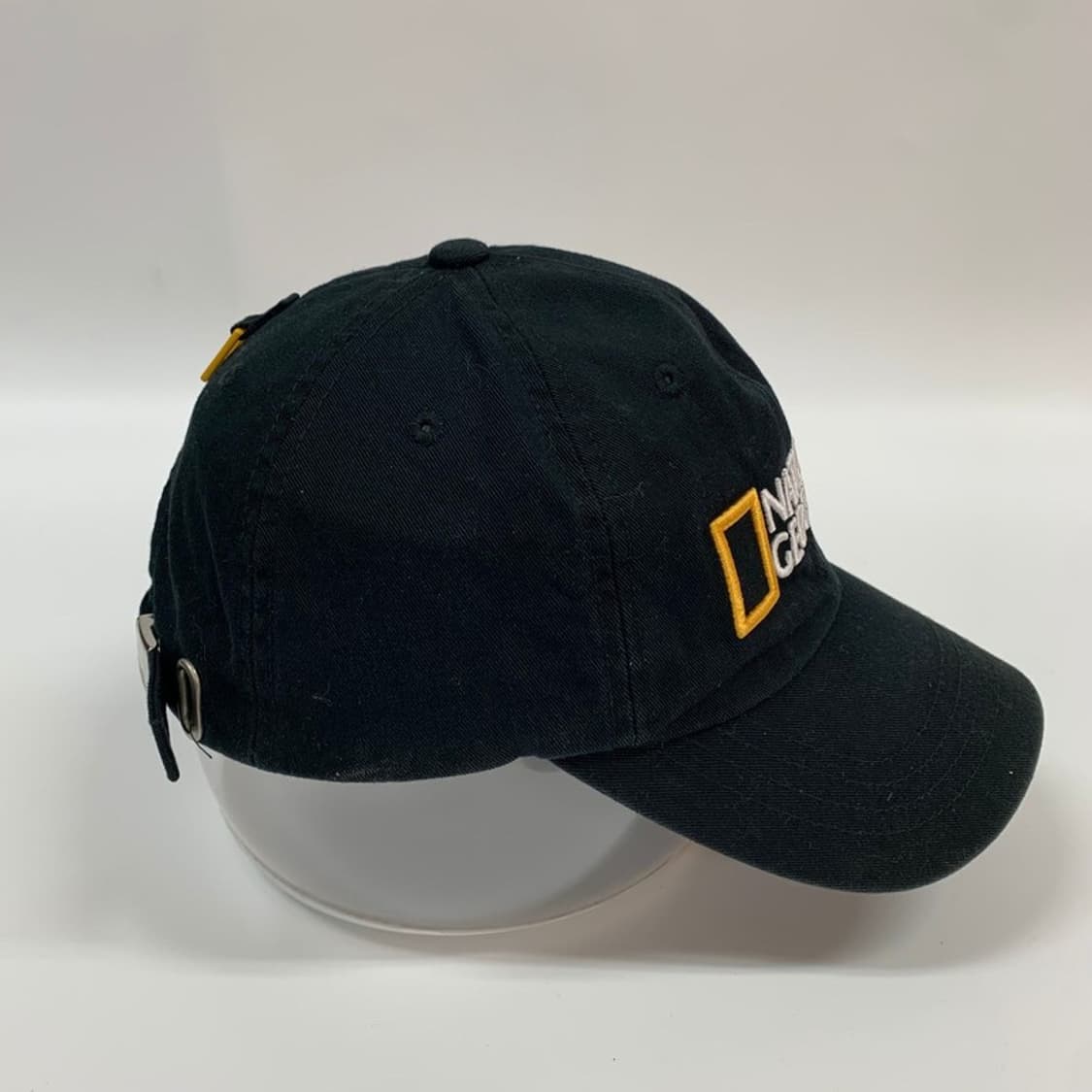 내셔널지오그래픽 시그니처 빅로고 볼캡 블랙 상품이미지5