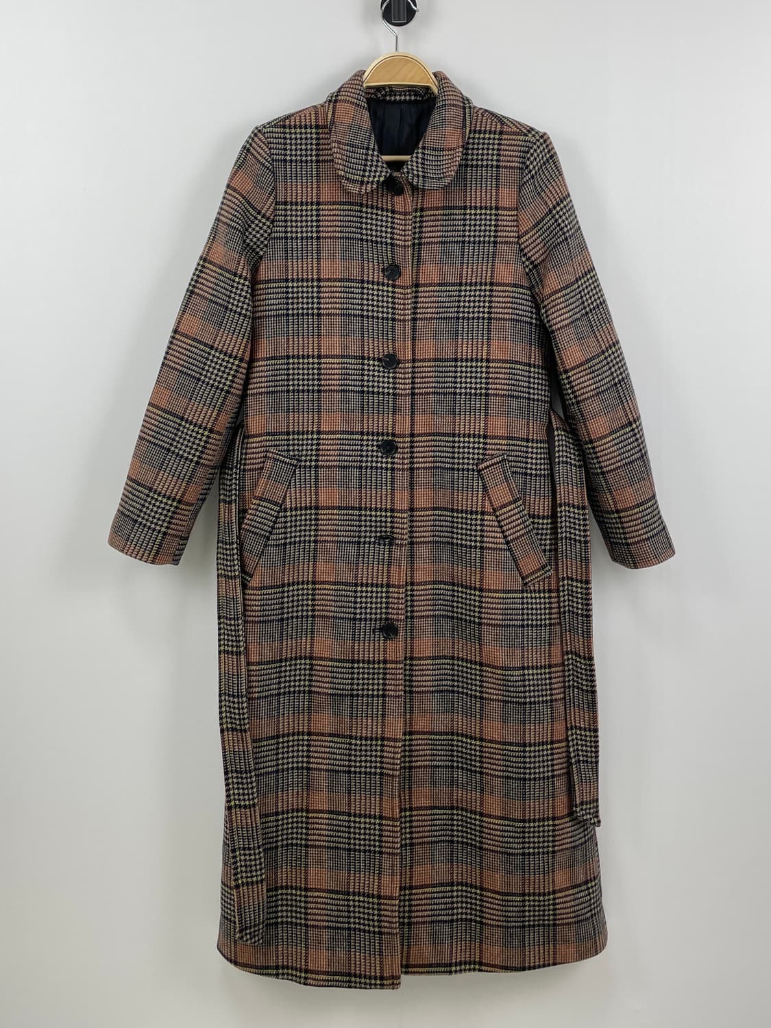 앤아더스토리즈 만테코 울 혼방 체크 코트 상품이미지2