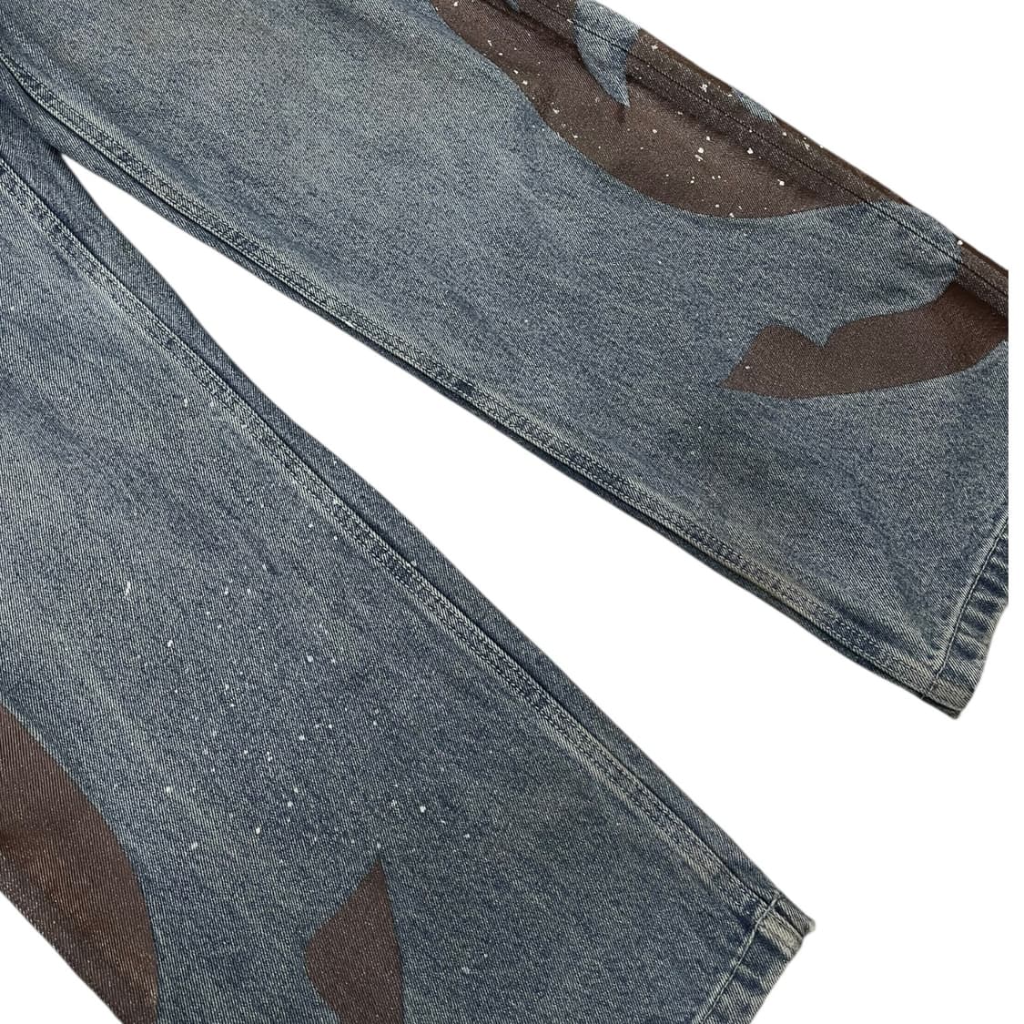 엑스톤즈 플라워 와이드 데님팬츠 상품이미지6