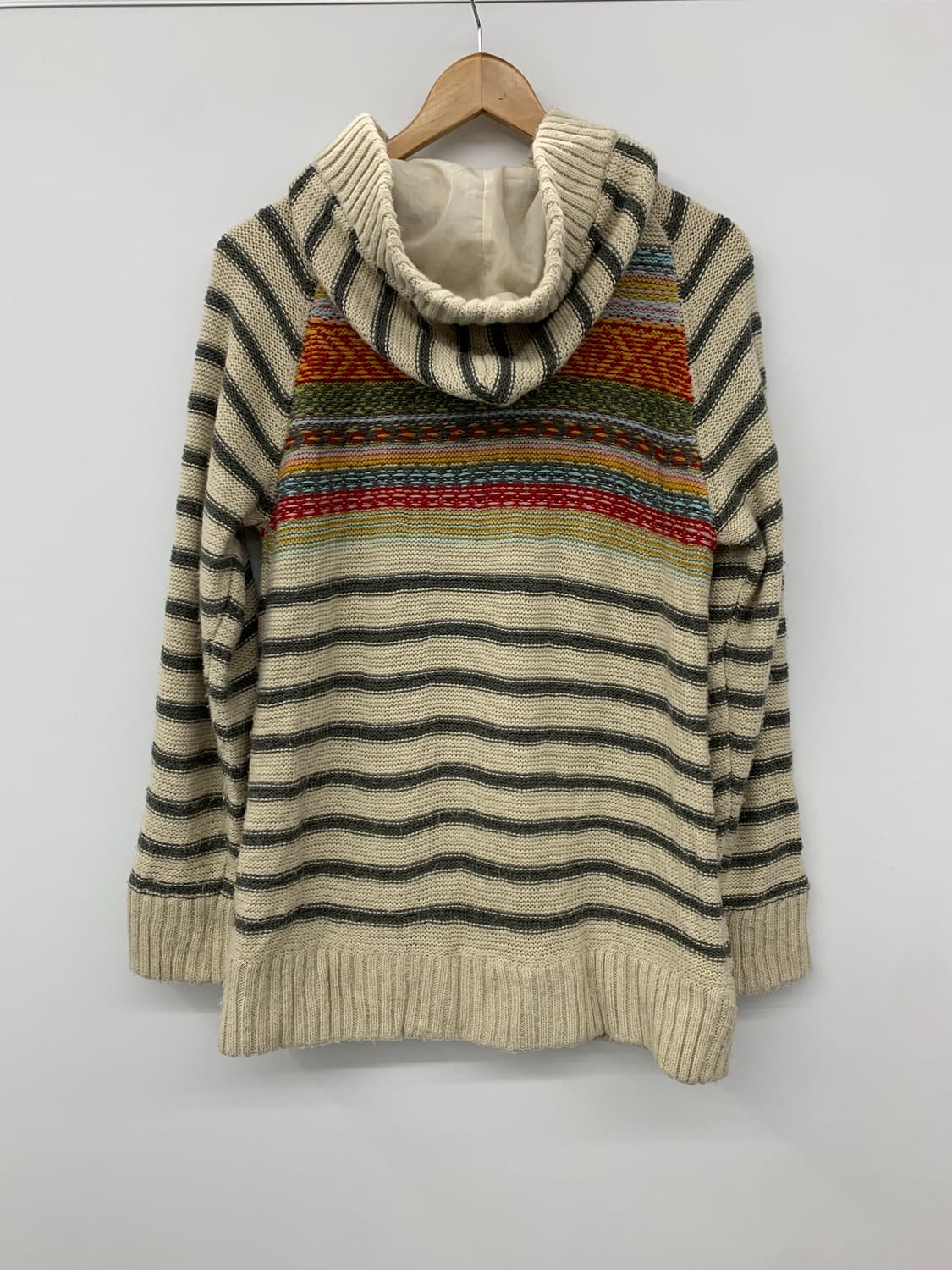 모리 스트라이프 후드 가디건 상품이미지5