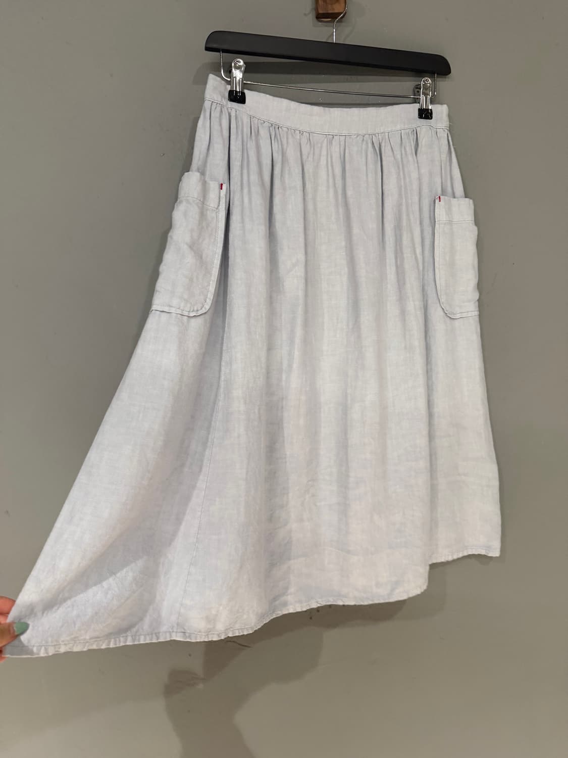 sky blue pocket detail skirt 상품이미지6