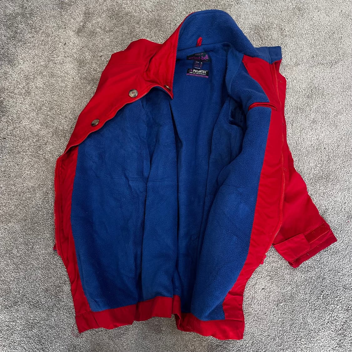 몽벨 레드 폴라텍 플리스 마운틴 자켓L 상품이미지2