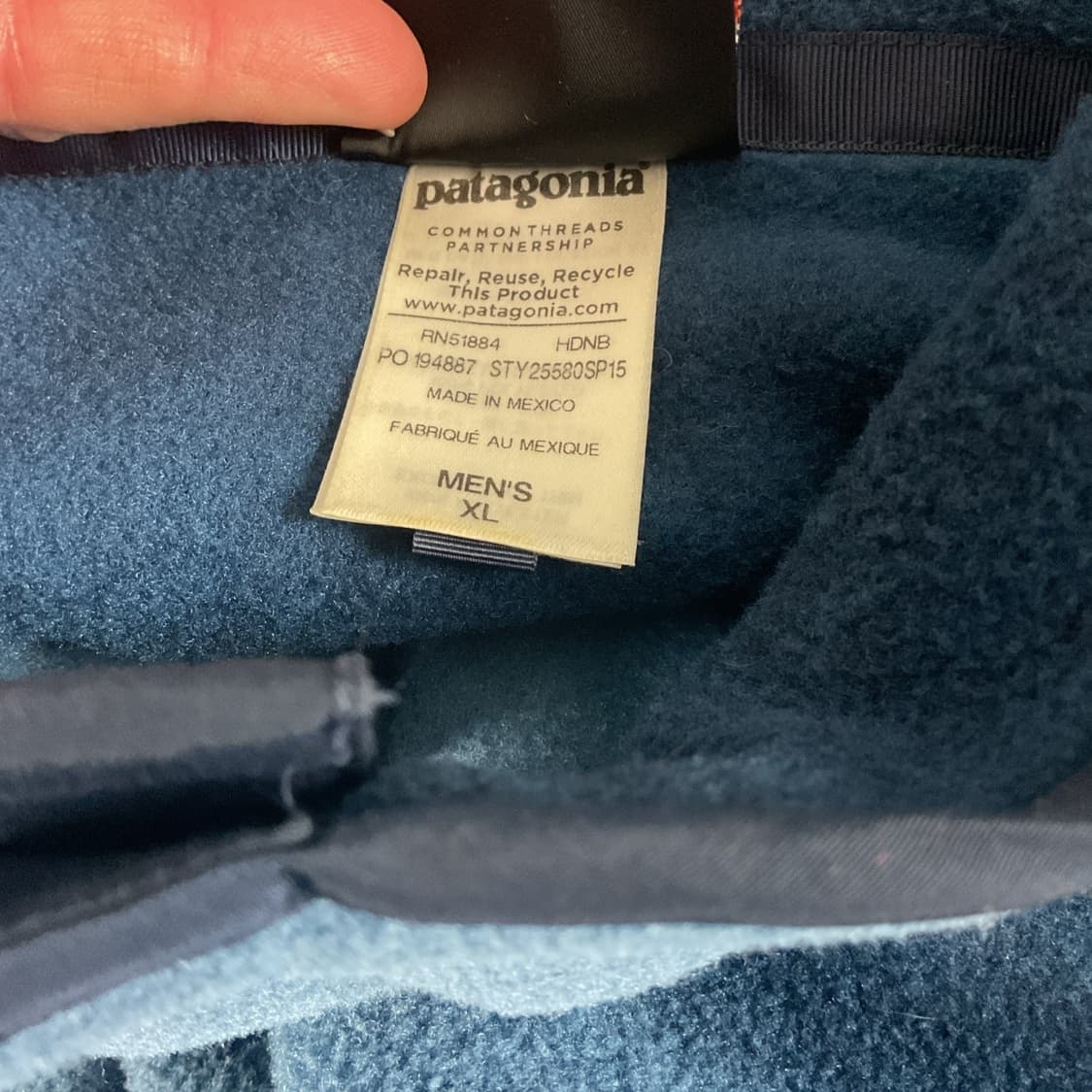 15SS 파타고니아 신칠라 스냅-T 블루 그라데이션 멕시코 상품이미지7