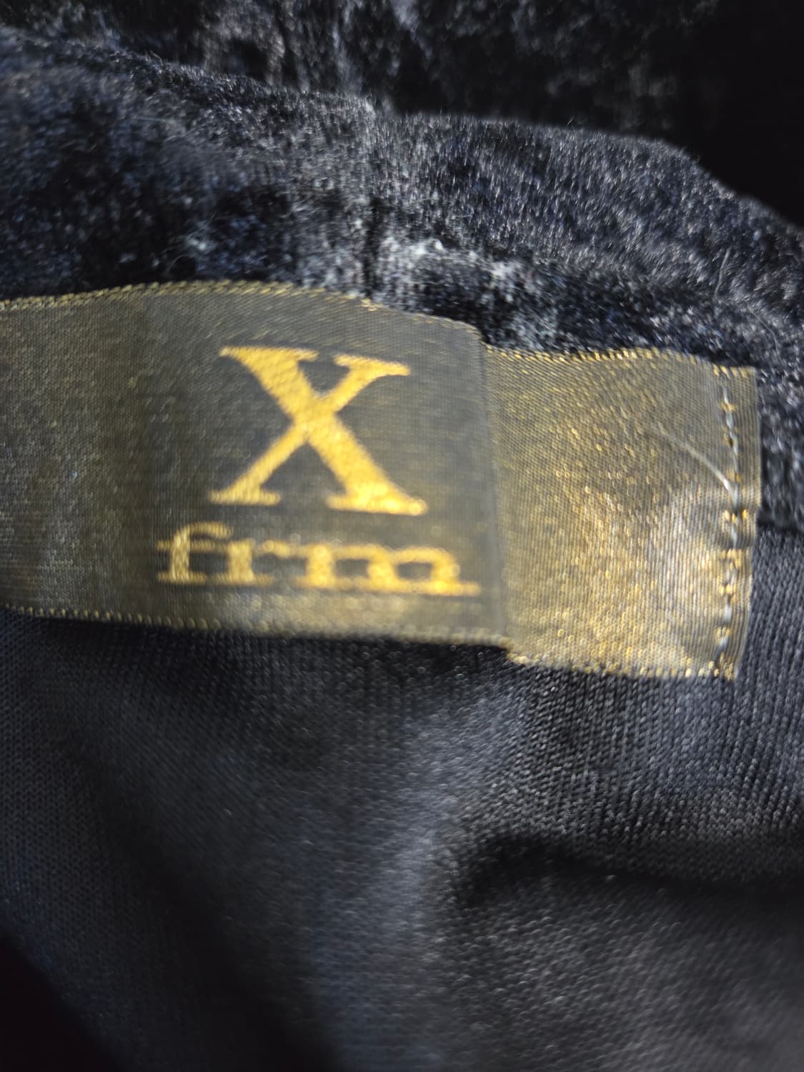 Xfrm 갸루 벨벳 블랙 후드집업 상품이미지7