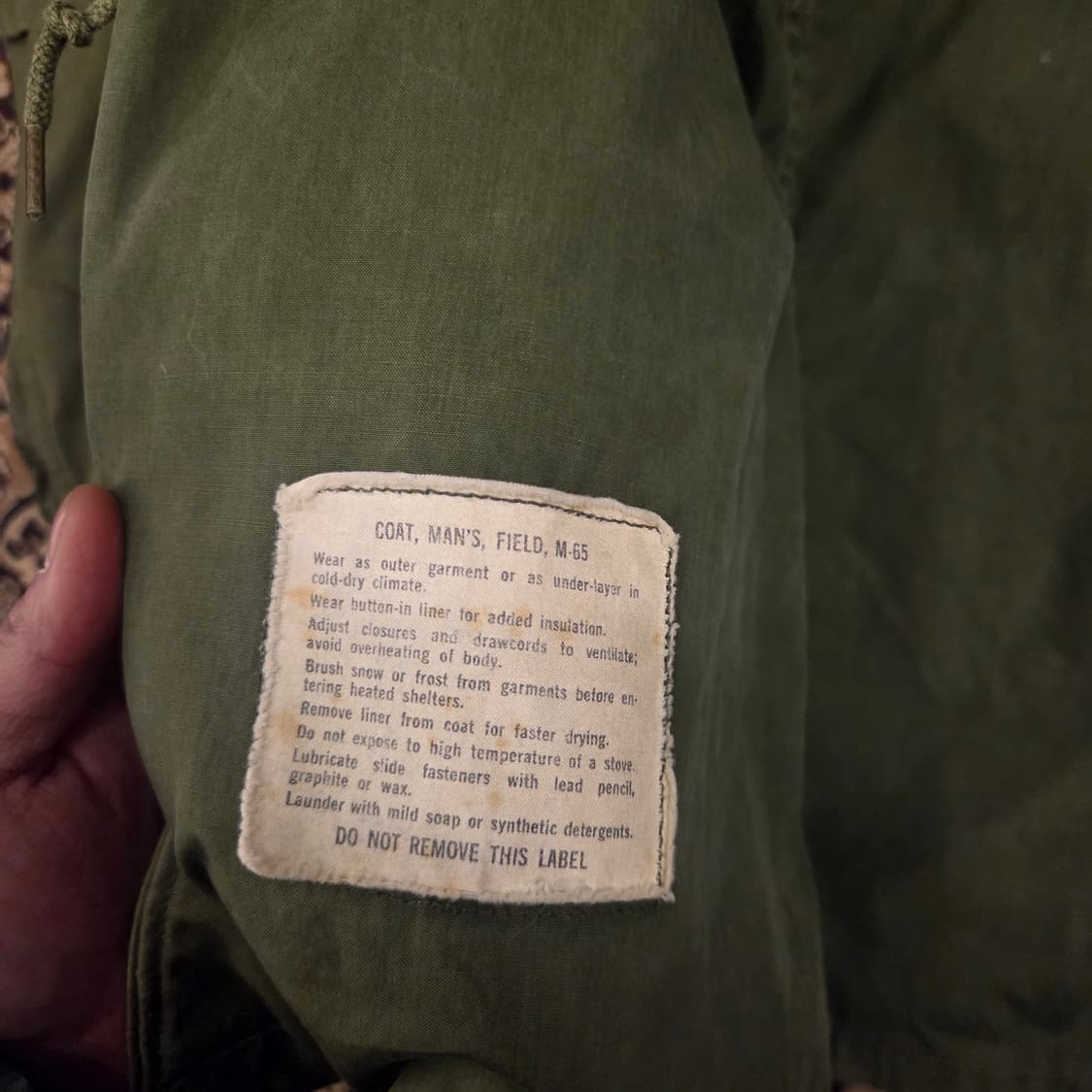 m65 필드자켓 2세대 은지퍼  m-r 상품이미지4