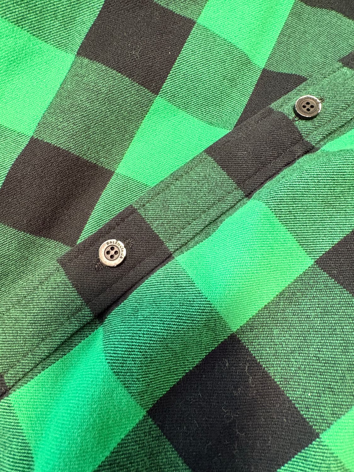 발렌시아가 패팅 체크셔츠 상품이미지8