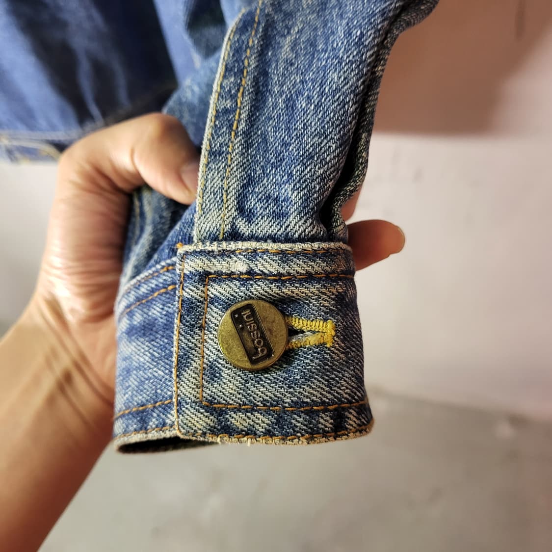 90s BOSSINI 데님 자켓 (L) 상품이미지7