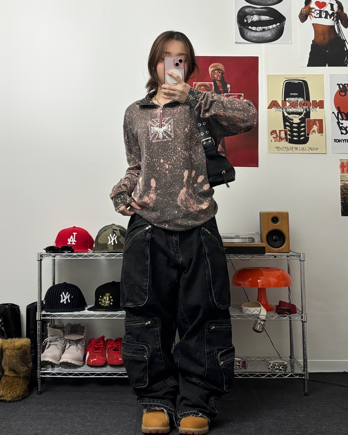 West Coast Choppers 블리치드 쿼터집 맨투맨 상품이미지4